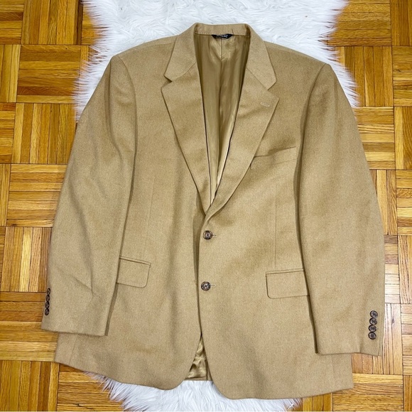 CAMEL HAIR blazer jacket Haspel size 42 - Picture 1 of 12